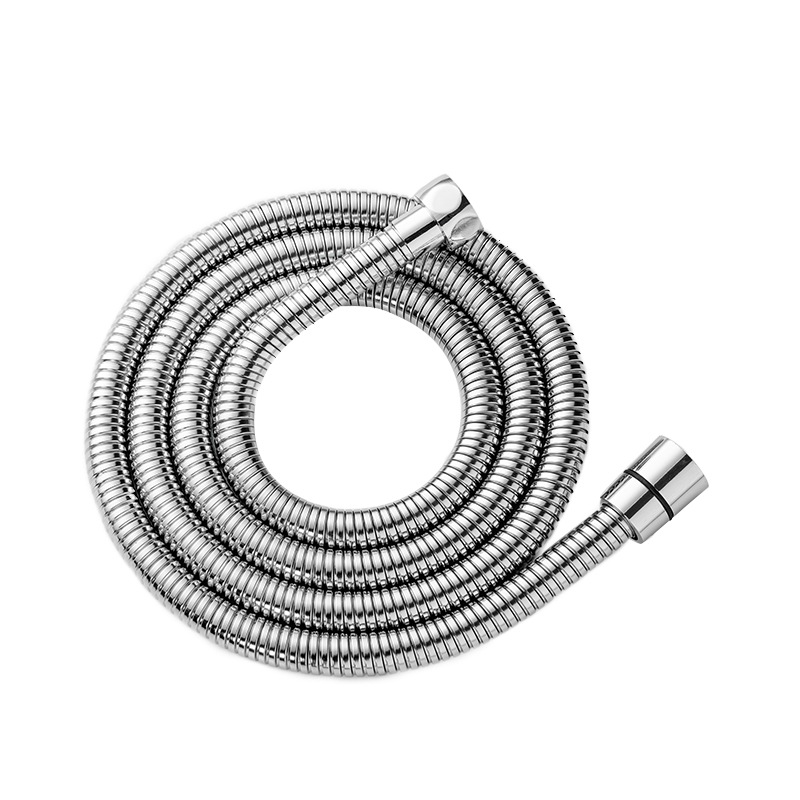 Wholesale of 1.5-meter explosion-proof and leak-proof 2-meter metal shower hose made of 201 stainless steel with encrypted electroplating for cross-border use Item Picture