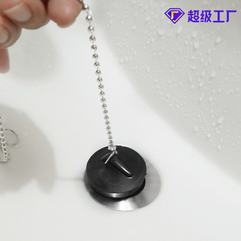 Wholesale of kitchen water stoppers, bathtub water stoppers, rubber overflow stoppers, washbasin sink stoppers and bathroom floor drains in stock details Picture