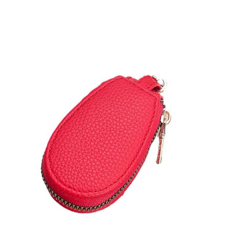 A genuine key case for both men and women, a new mini large-capacity car zipper remote control keychain storage bag Item Picture