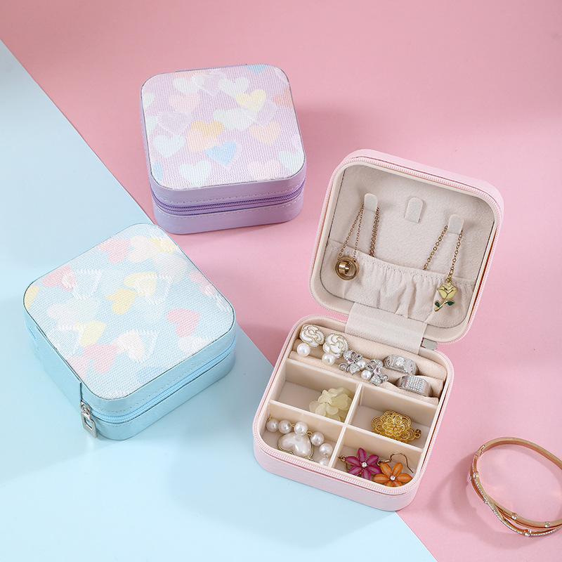Wholesale of new storage jewelry boxes, creative portable jewelry, travel items, storage boxes, stud rings, rings and small jewelry boxes full figure