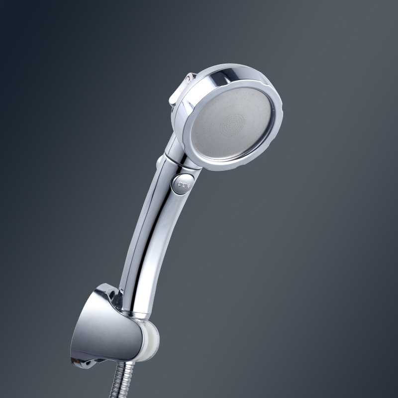 Three-speed adjustable one-button water stop switch Japanese pressurized showerhead, detachable and washable water-saving and shock-resistant showerhead details Picture