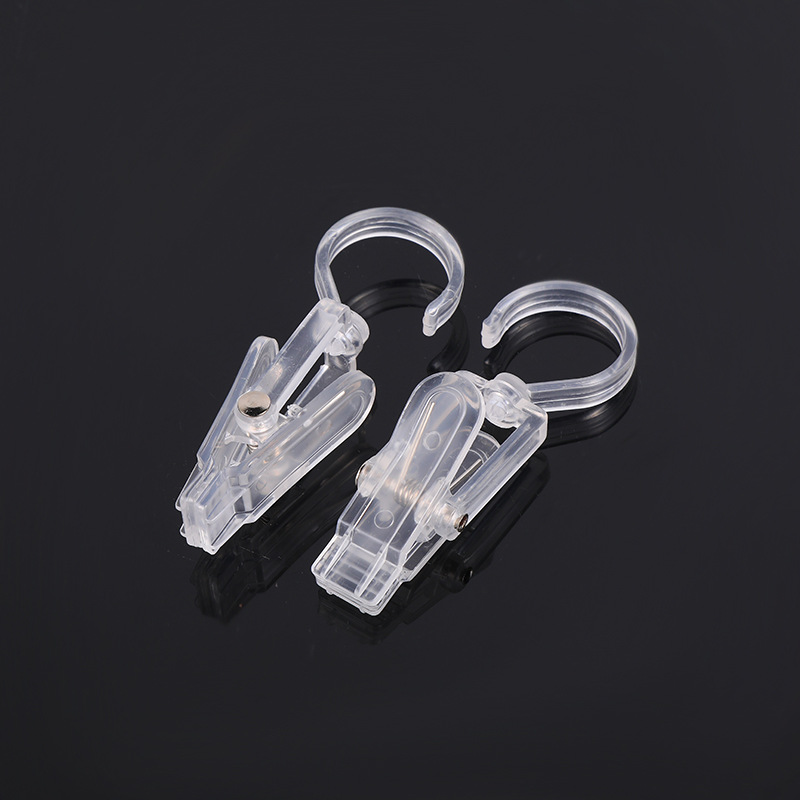 Factory direct sales of curtain clips, multi-functional rotatable toothed curtain clips, plastic white curtain clips, curtain accessories Specification drawing