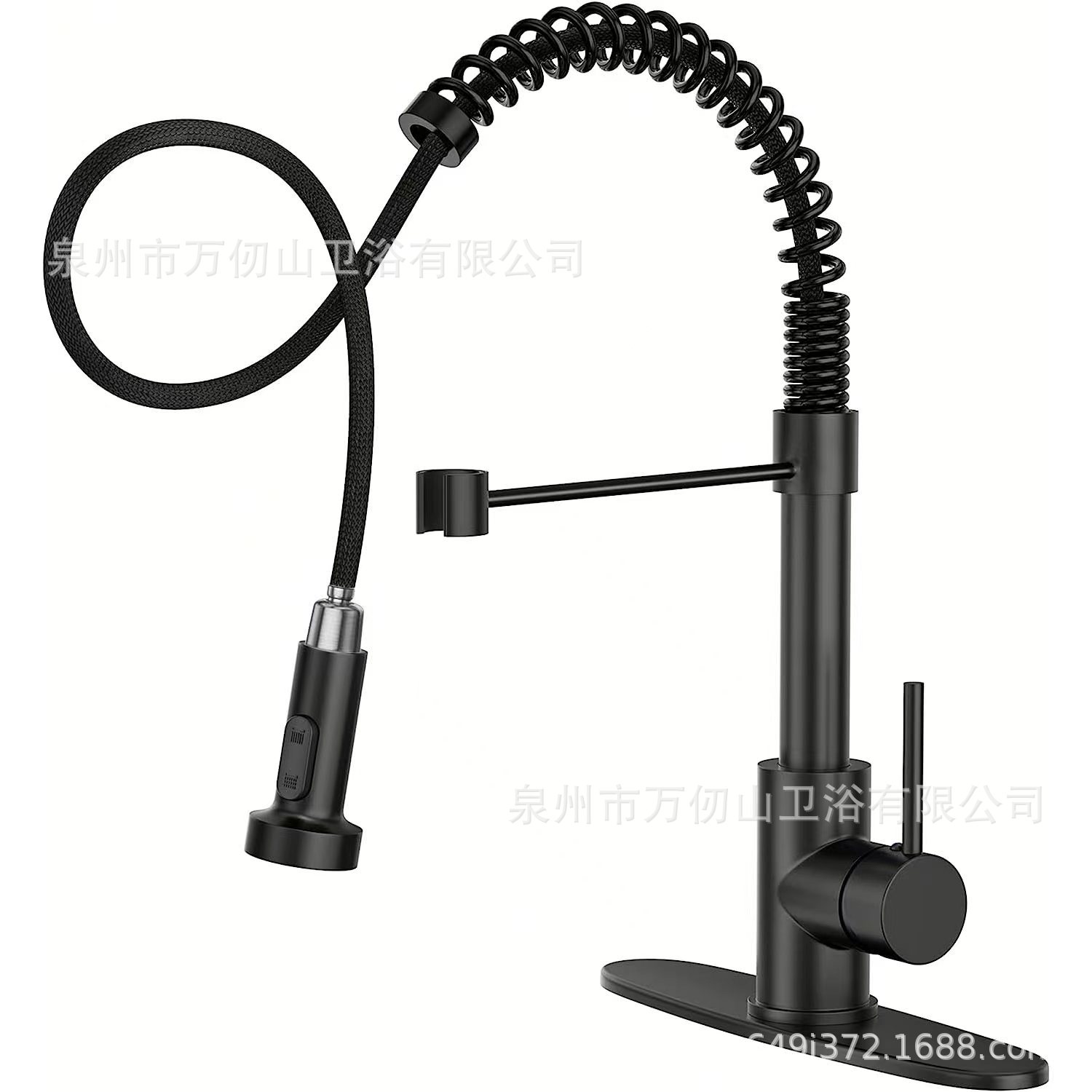 Cross-border 304 stainless steel spring pull-out faucet, kitchen dual-purpose pull-out cold and hot rotating sink, washbasin telescopic dragon Application Scenario