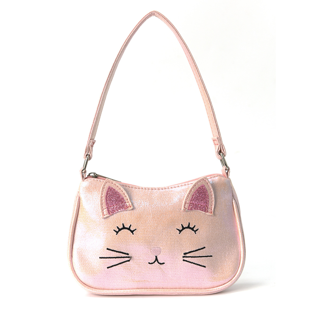 Mini and cute cat-embroidered handbags for children and girls are suitable for little girls, kindergartens, primary school students, and daily outdoor trips full figure