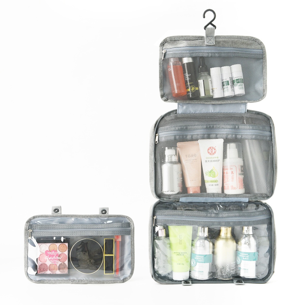 Cross-border bestseller 40% off dry and wet separation, multi-color storage for toiletries and cosmetics, portable toiletries bag and makeup bag Application Scenario