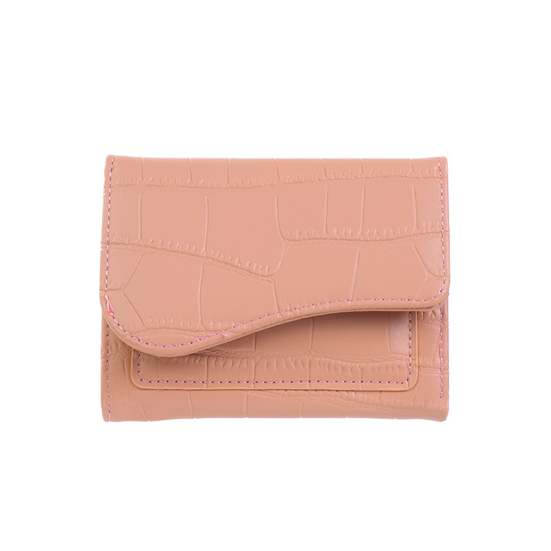 ins Korean version women's wallet, short and fashionable, dopamine multi-slot card case, zipper coin purse, multi-functional for foreign trade Item Picture