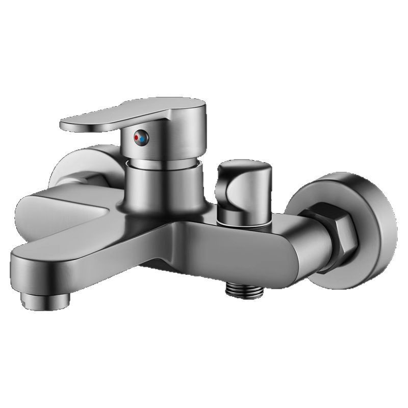 Copper cold and hot mixed water valve, shower, shower, sprinkler faucet three-in-one, bathroom double-opening mixed valve switch set Item Picture