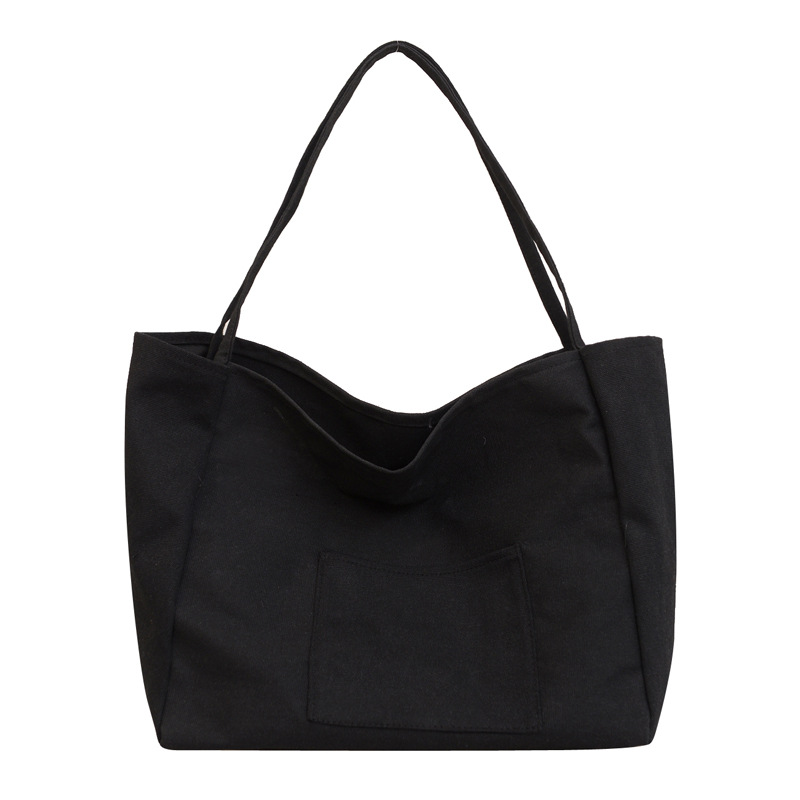 Cross-border casual canvas bag for women, 2024 new trendy and fashionable tote bag, versatile large-capacity bag, shopping bag Item Picture