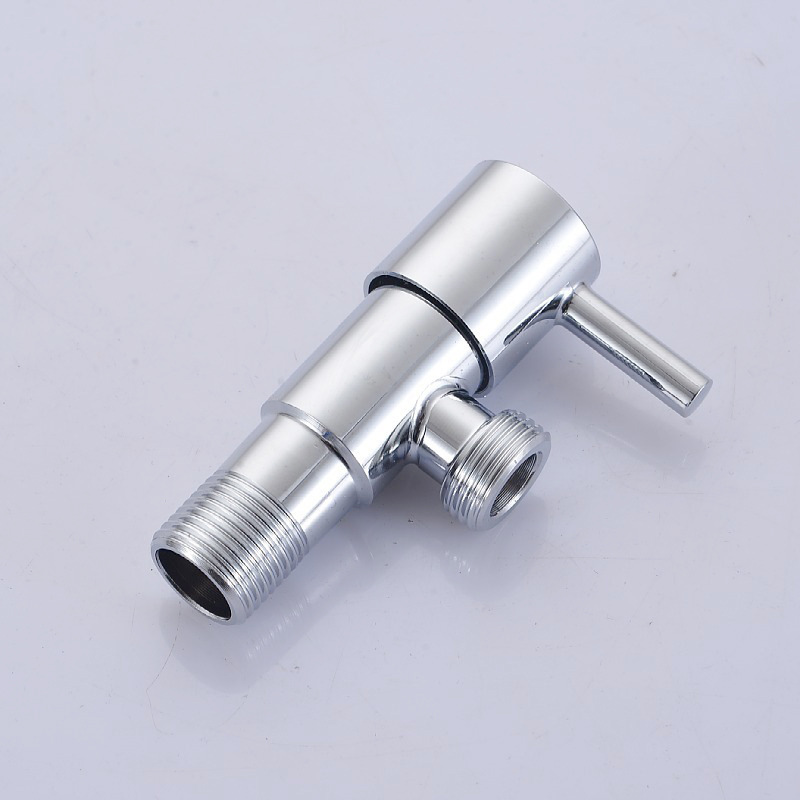Wholesale foreign trade cross-border Angle valve stainless steel 1/2, cold and hot universal water heater toilet copper core switch Angle valve details Picture