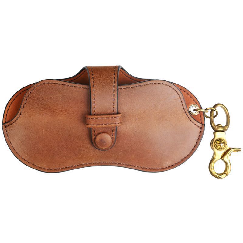 Handcrafted faux leather eyeglass bag, portable sunglasses storage box for men and women, retro, light luxury and high-end sunglasses bag Item Picture