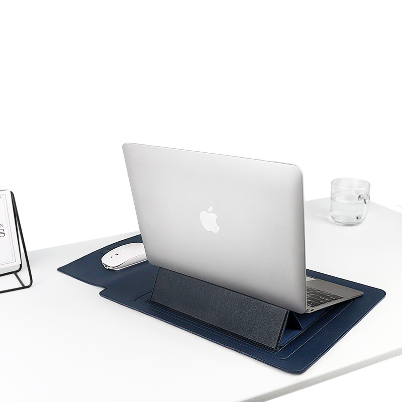 Multi-functional notebook computer inner case with stand and leather case, notebook stand, MacBook13.456 inch pro details Picture