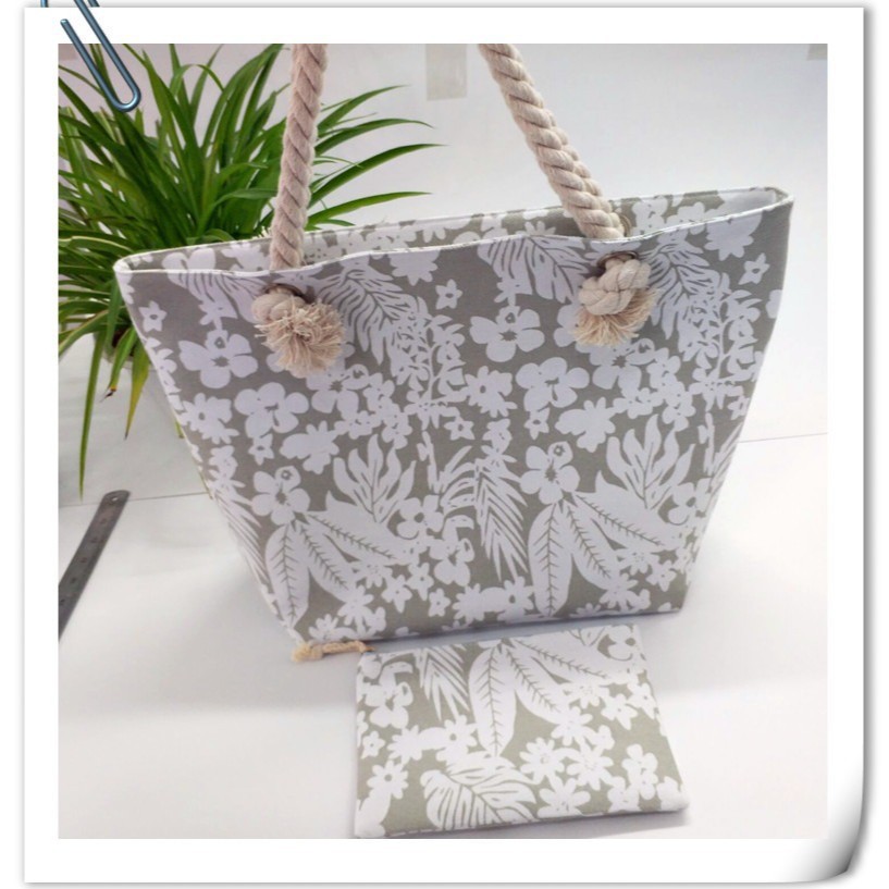 Customized canvas bags with cartoon prints, women's single-shoulder bags, Korean-style casual linen rope handbags, and large-capacity square bags based on provided pictures Specification drawing