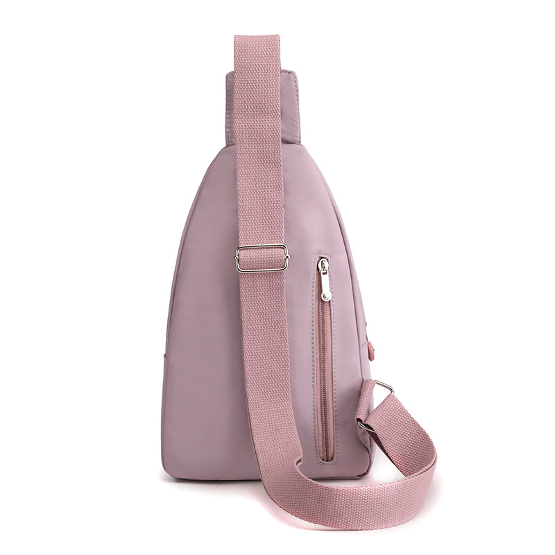 New fashionable multi-layer chest bag for women, simple and lightweight Korean-style casual travel women's backpack, versatile printed crossbody bag Item Picture