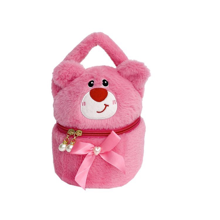 Wholesale creative plush toys, backpacks, popular cartoon makeup bags, claw machine dolls, exchange gifts, girlfriend accessories Item Picture