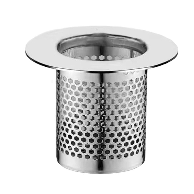 Stainless steel hair filter screen, washbasin, bathroom floor drain, washbasin, toilet sewer pipe anti-clogging wonder Item Picture