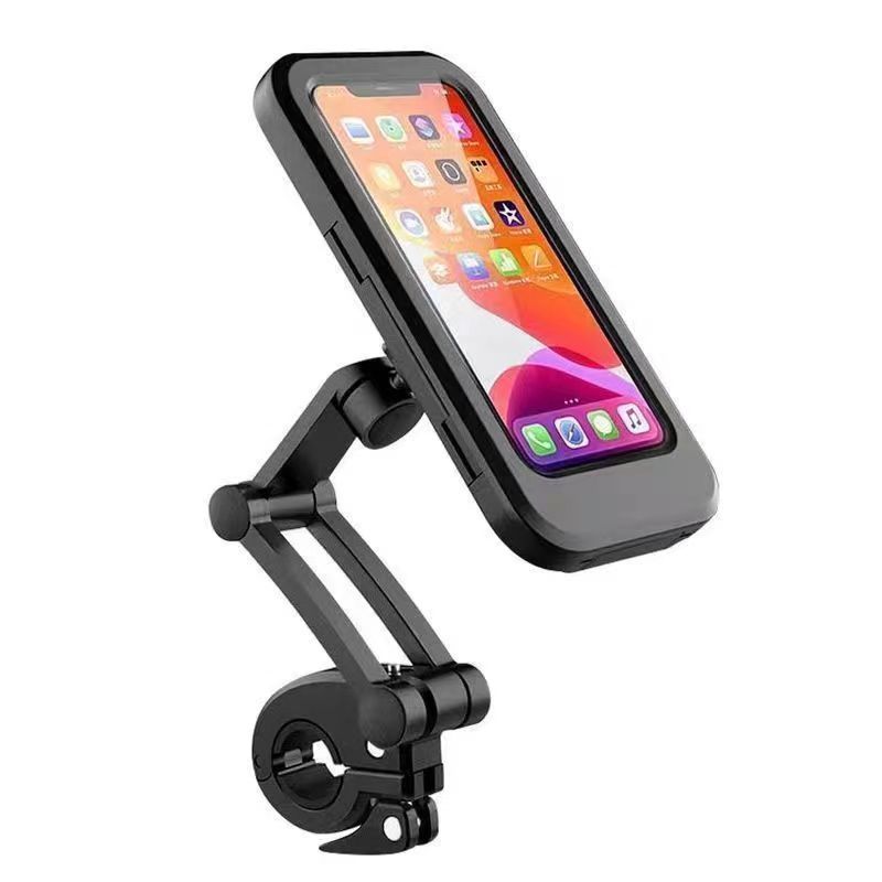 New waterproof navigation phone stand for electric motorcycles, fully enclosed touch screen rain cover for food delivery riders, and electric bikes Item Picture