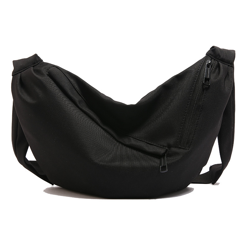 New Winter 2024 solid-color simple dumpling bag for women, large-capacity wide-shoulder single-shoulder crossbody bag Item Picture