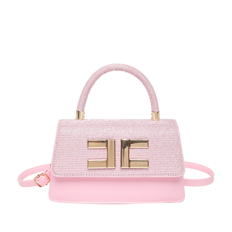 Handbag for women 2025 New Spring Bright diamond single-shoulder underarm bag, European and American crossbody bag, personalized and fashionable small square bag Item Picture