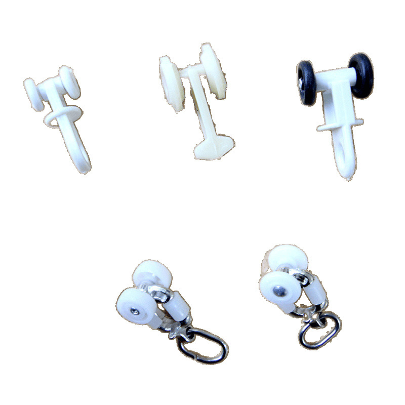 Curtain track accessories, sliding wheels, auxiliary materials, rollers, old-fashioned straight rails, curved rails, guide rails, hooks, rings, sliding rails, running wheels, sliding wheels Item Picture