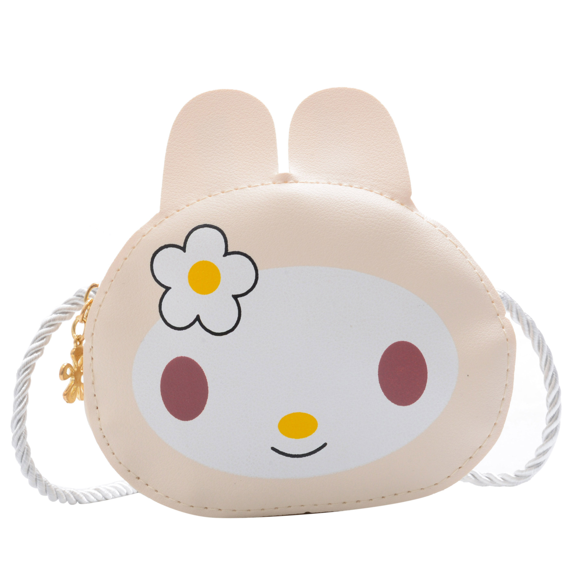 New cartoon and cute children's bag, PU single-shoulder bag, Korean-style casual crossbody bag for girls, small animal coin purse Item Picture