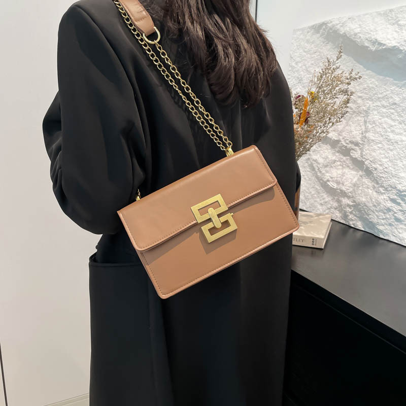 High-end quality small bag for women, 2025 new trendy and versatile chain crossbody bag, Korean version single-shoulder small square bag Specification drawing