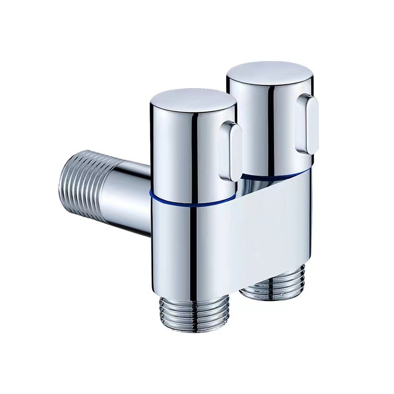 Toilet companion, one-in-two-out dual-purpose Angle valve, one-two-split washing machine, high-pressure hand spray gun, bathroom special set details Picture