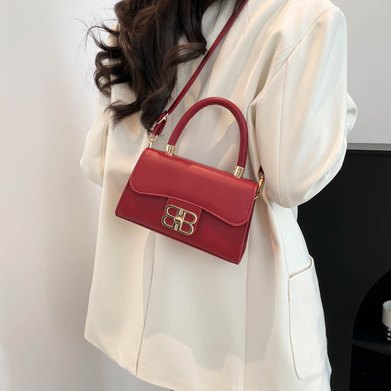 Fashion Handbag 2025 Spring/Summer New retro single-shoulder bag, Korean style trendy, casual and versatile, elegant crossbody bag Specification drawing