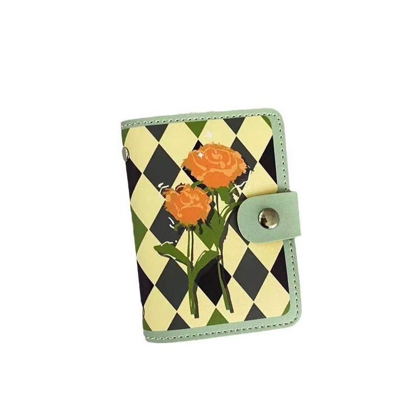 High-end retro ins card case for ladies, large-capacity multi-slot anti-demagnetization driver's license holder, anti-theft small card case Item Picture