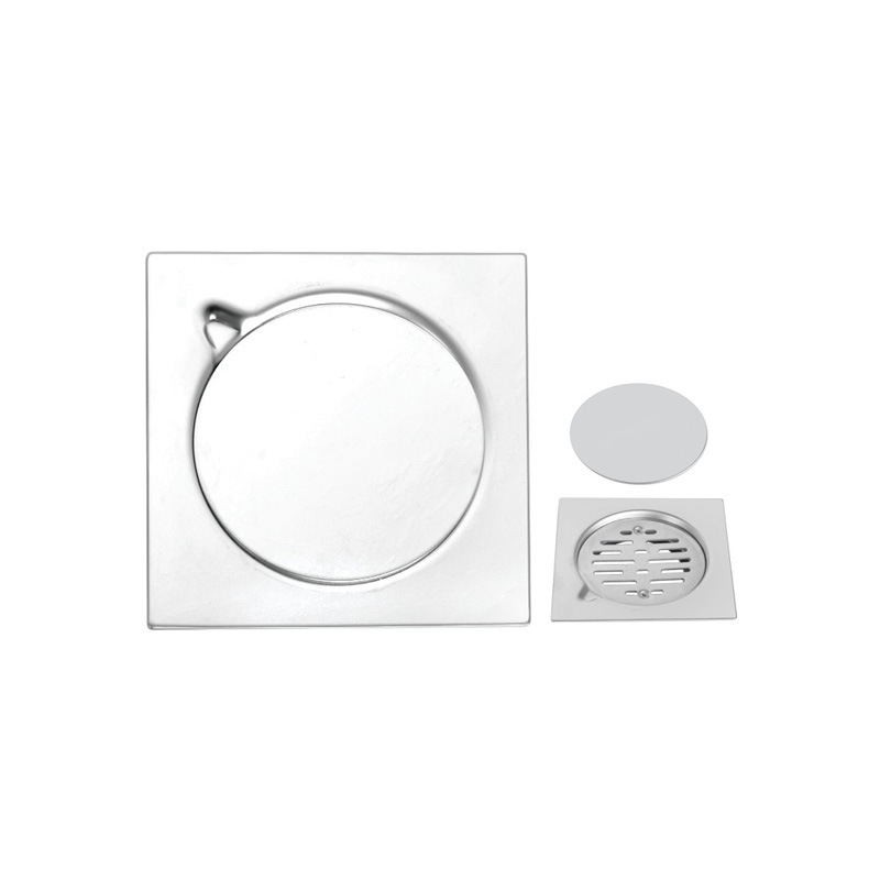 Wholesale stainless steel floor drain with LOGO, anti-odor floor drain three-piece set, Middle East Egypt 15x15 floor drain from the manufacturer Item Picture
