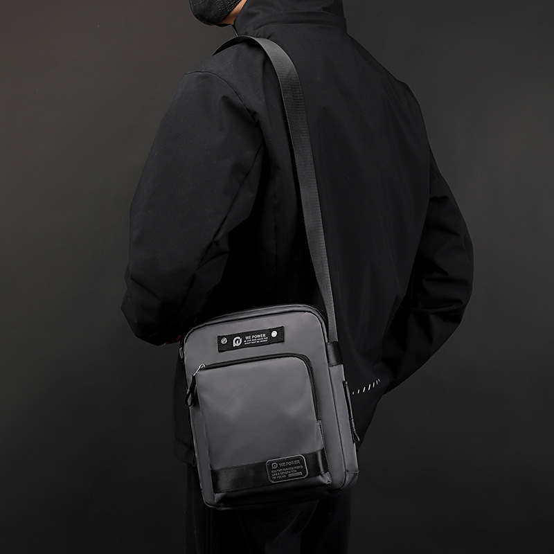 WEPOWER's new multi-functional men's crossbody bag, a casual and portable single-shoulder bag, and a solid-color outdoor single-shoulder crossbody bag Specification drawing