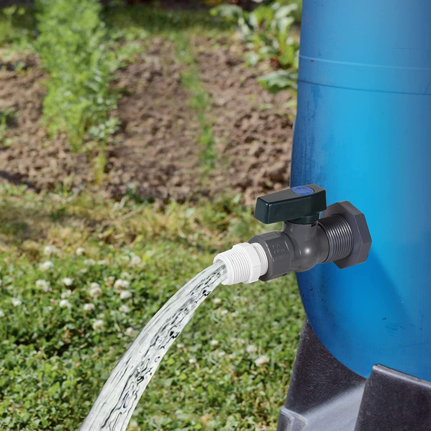 Cross-border American standard rainwater bucket faucet 3/4PVC garden hose partition joint accessory water bucket diverter Application Scenario