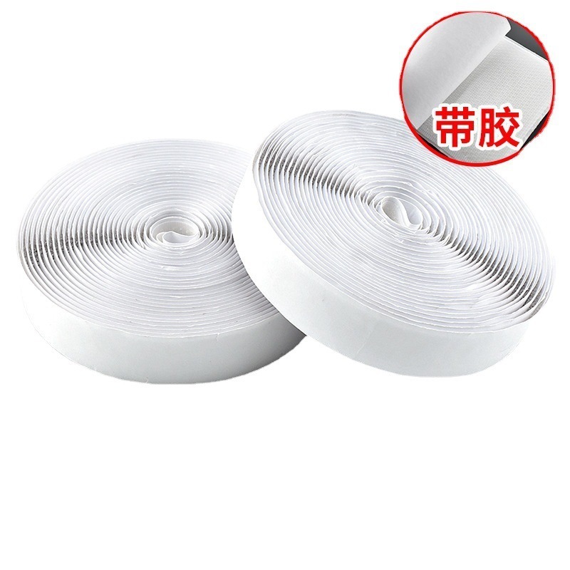 Double-sided Velcro tape with adhesive backing, curtain adhesive strip, door curtain mother-and-child adhesive strip, self-adhesive tape, adhesive strip, buckle Item Picture