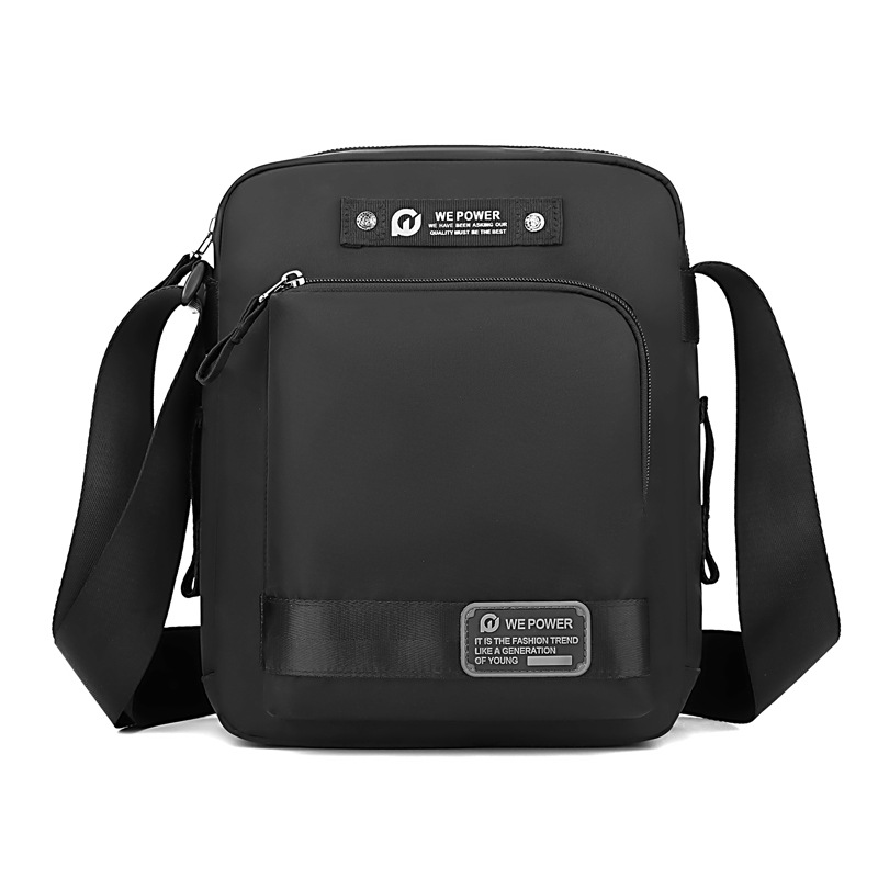 WEPOWER's new multi-functional men's crossbody bag, a casual and portable single-shoulder bag, and a solid-color outdoor single-shoulder crossbody bag Item Picture