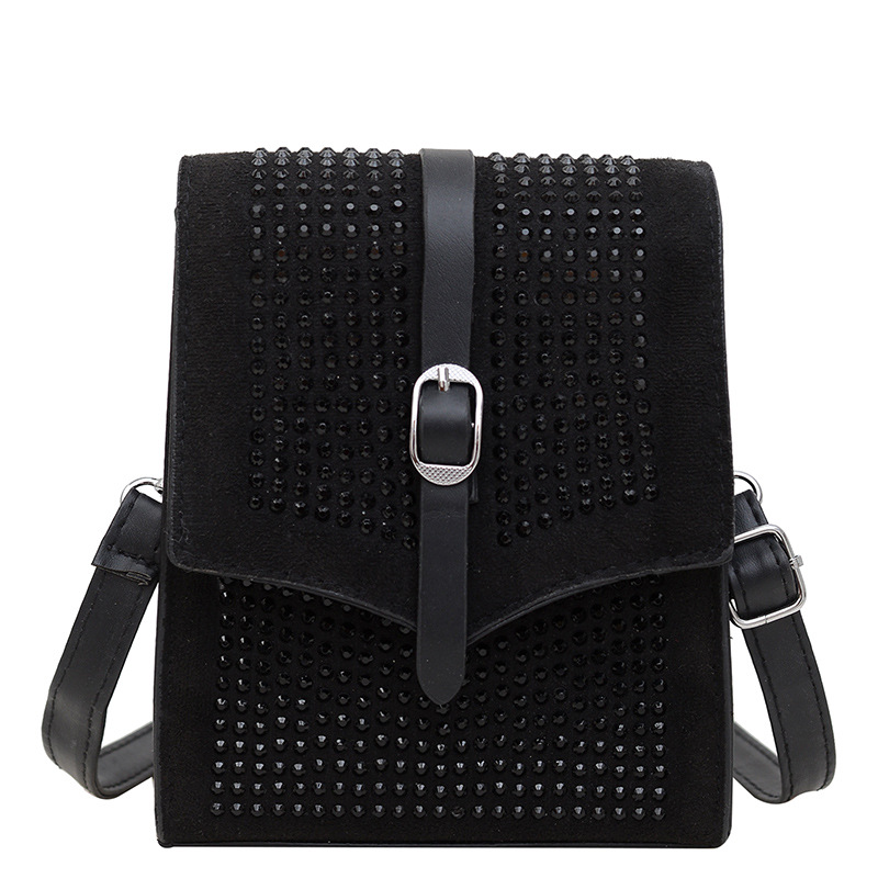 The new 2025 cross-border fashion, versatile and personalized mobile phone bag, small coin bag, single-shoulder crossbody small square bag is trendy Item Picture