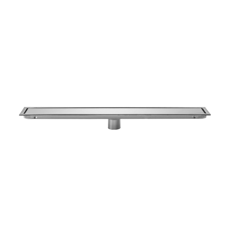 Cross-border temu Amazon 304 stainless steel long strip floor drain, rectangular bathroom balcony hidden brick long floor drain Item Picture