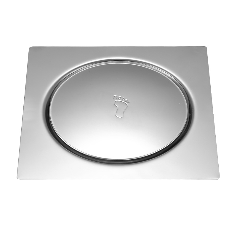 Stainless steel bouncing floor drain, anti-insect and anti-odor floor drain plug, pool seal, all-copper bathtub floor drain, foot pedal type Item Picture