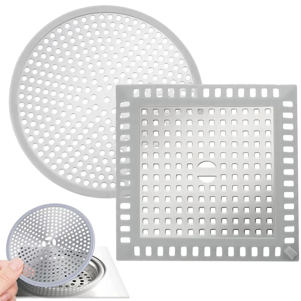 Cross-border stainless steel floor drain cover plate, bathroom hair collector, washbasin hair filter, anti-clogging net details Picture