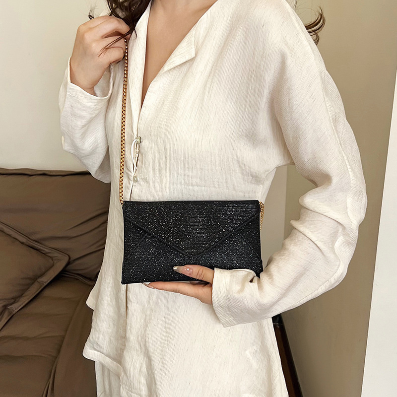 Cross-border women's bag, fashionable mobile phone, single-shoulder small square bag, mini chain envelope crossbody bag details Picture