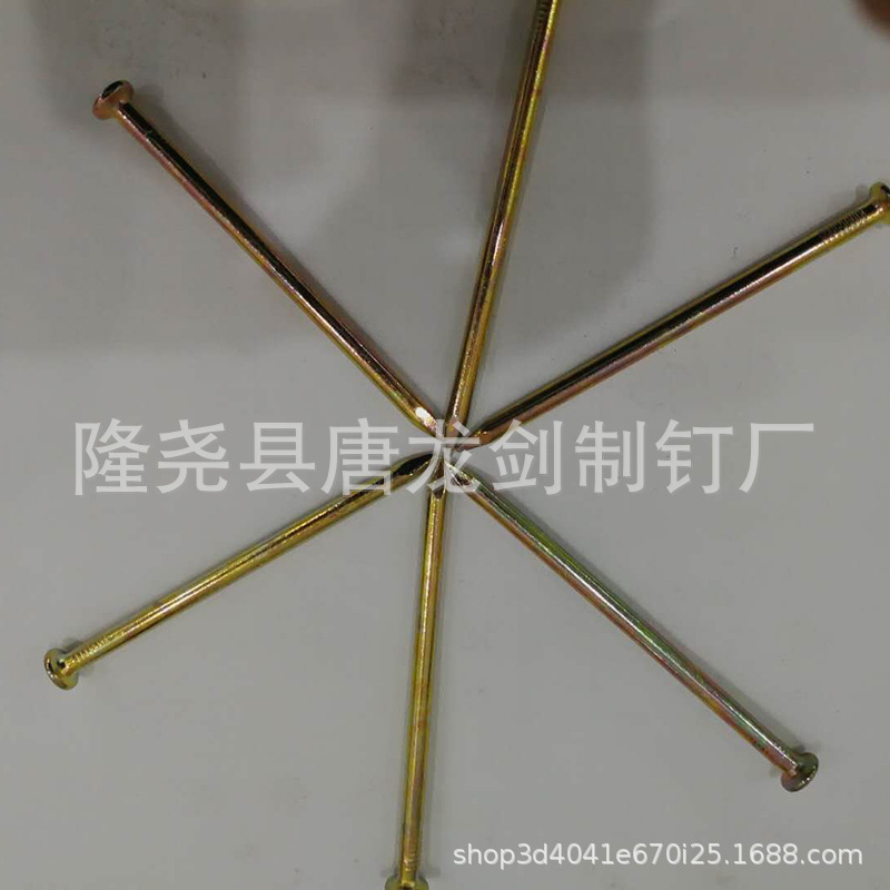 The manufacturer supplies Tanglongjian cement steel nails in various specifications such as 2030 and 4050 concrete nails and steel bar nails Application Scenario