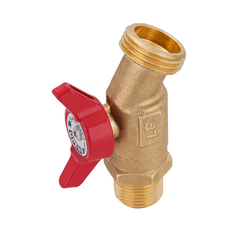 Cross-border American standard rain bucket brass faucet butterfly faucet 1/2NPT X 3/4GHT brass faucet Item Picture