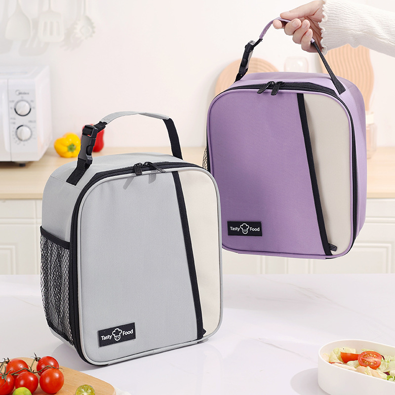 Runhui Dopamine vertical student lunch box, handbag, bento, insulated bag, Outdoor fresh-keeping ice pack, insulated bento bag Specification drawing