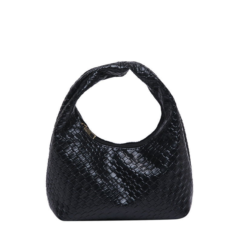 High-end and stylish underarm small women's bag 2025 new niche casual woven dumpling bag versatile small carrying bag Item Picture