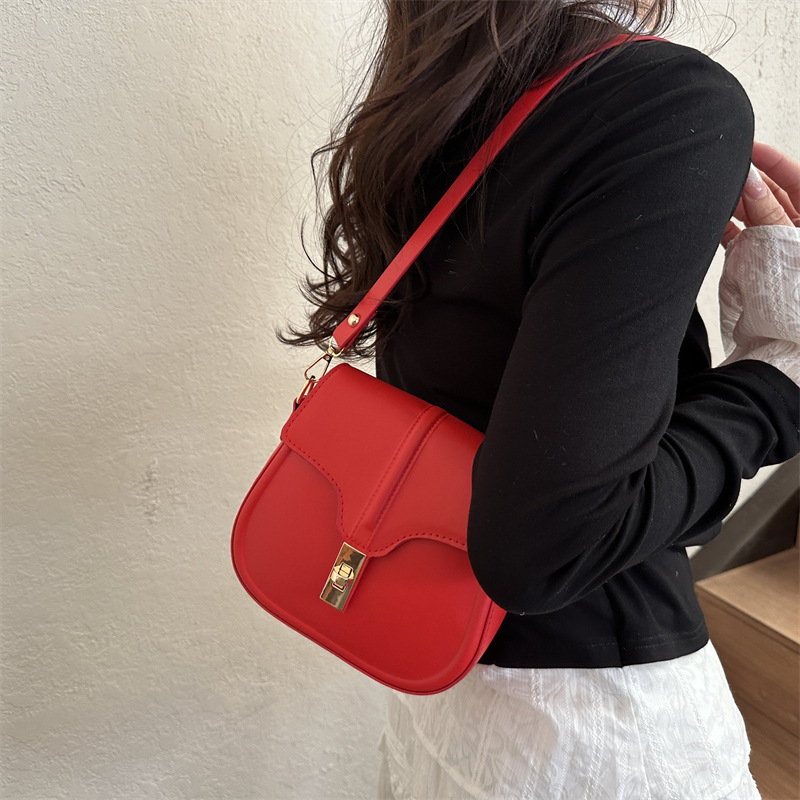 "Bag Girl 2025 Personalized hand-held crossbody bag, fashionable small square bag, new style, fashionable texture, patchwork single-shoulder bag. details Picture