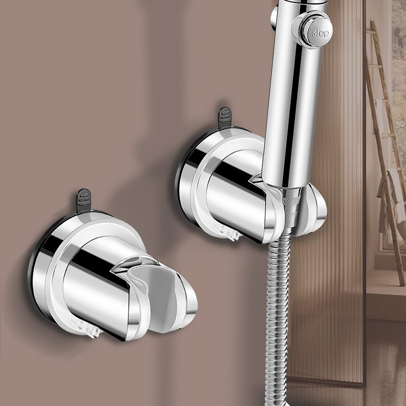 Showerhead suction cup bracket, movable showerhead base, no need for drilling, showerhead fixing wonder, nail-free base details Picture