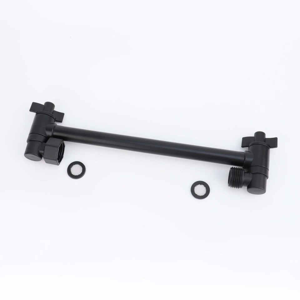 Cross-border American-style shower head set, Amazon shower head top spray connection bracket, adjustable shower head arm extension rod Item Picture
