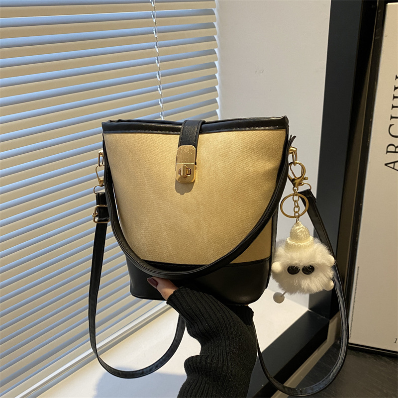 Personalized bucket bag, a unique winter design crossbody bag, a new style bag for women to carry to work in 2024 full figure