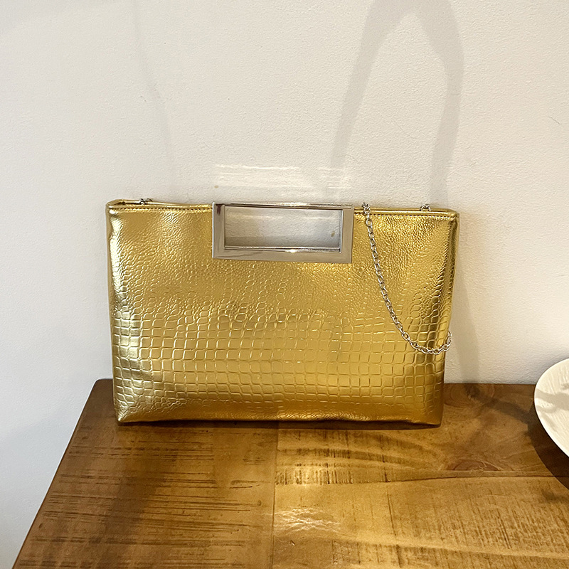 Cross-border women's bag 2024 New crocodile pattern elegant women's bag, chain shoulder bag, crossbody bag, retro handbag full figure