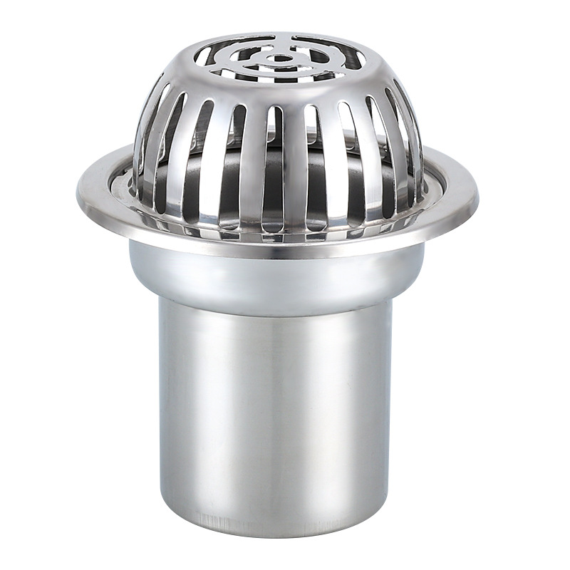 Stainless steel rooftop floor drain, gutter, roof rainwater trough, 87-type rainwater hopper, balcony downspout, 75/110/150 pipes Item Picture