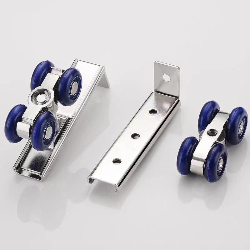 Zinc alloy sliding door small hanging wheels, solid wood wardrobe door small wheels, silent kitchen sliding door rails, folding door accessories Specification drawing