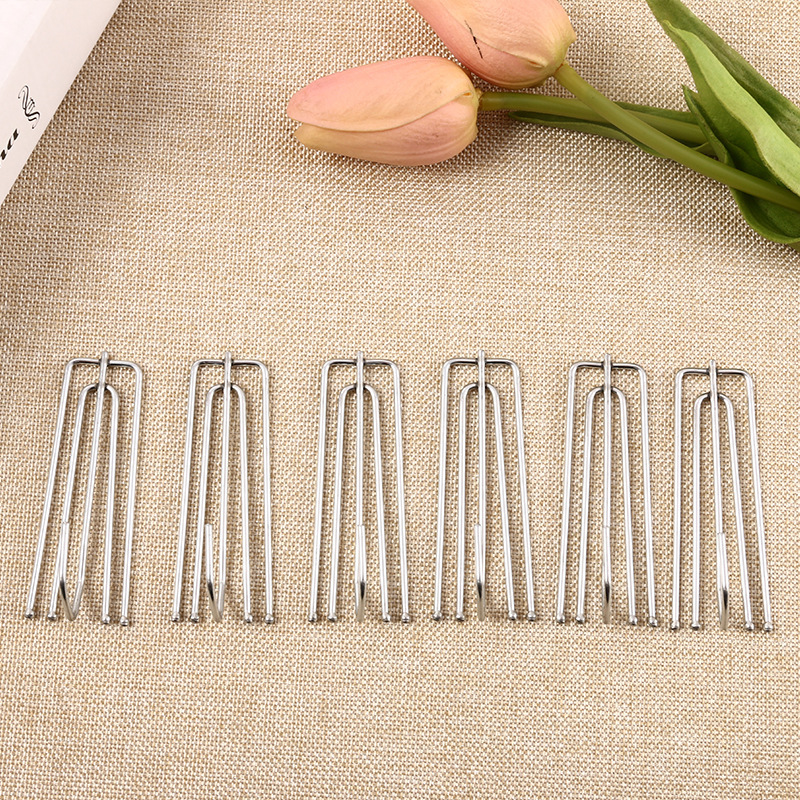 Thickened fabric hooks, curtain accessories, thread hooks, fabric straps, four-fork hooks, Xiongchang 104A, five-finger curtain hooks, curtain four-fork hooks full figure